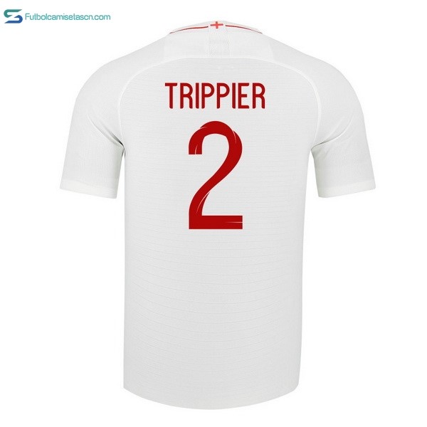 Camiseta Inglaterra 1ª Trippier 2018 Blanco
